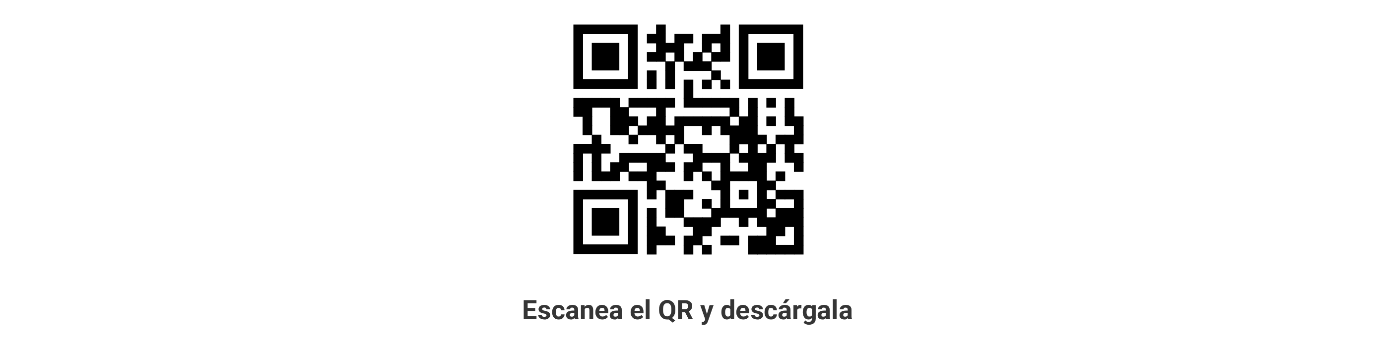 Escanea el QR para descargar la APP Escanea el QR para descargar la APP